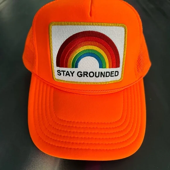 NWT Aviator Nation Stay Grounded Trucker Hat - Picture 2 of 4